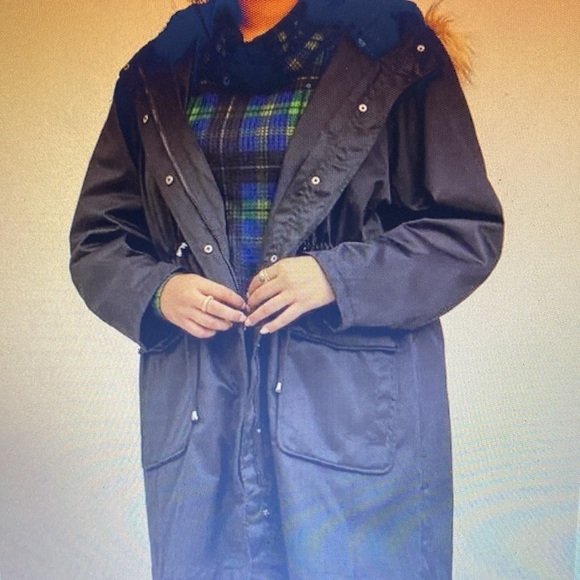 Torrid 3 in 1 Puffer Jacket Women 2X Quilted Hooded Parka Water Resistance - Picture 8 of 11